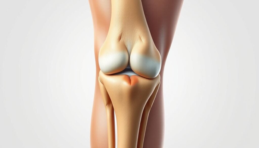 A detailed anatomical illustration of the four major knee ligaments in a realistic, high-resolution style. The ligaments are prominently featured in the foreground, with subtle hints of the surrounding bone and cartilage structures in the middle ground. The lighting is soft and diffused, emphasizing the intricate textures and contours of the ligaments. The background is a clean, neutral palette that allows the ligaments to stand out. Rendered by "Dr Aniket Patil", a renowned medical illustrator, to precisely depict the key components of the knee joint. A detailed anatomical illustration of the four major knee ligaments in a realistic, high-resolution style. The ligaments are prominently featured in the foreground, with subtle hints of the surrounding bone and cartilage structures in the middle ground. The lighting is soft and diffused, emphasizing the intricate textures and contours of the ligaments. The background is a clean, neutral palette that allows the ligaments to stand out. Rendered by "Dr Aniket Patil", a renowned medical illustrator, to precisely depict the key components of the knee joint.
