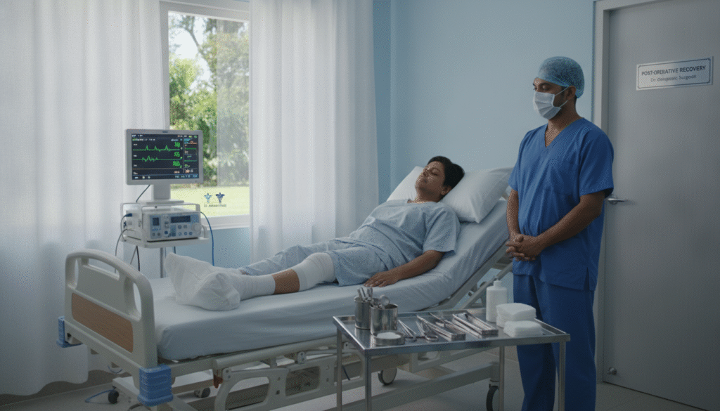 post-operative care knee arthroscopy